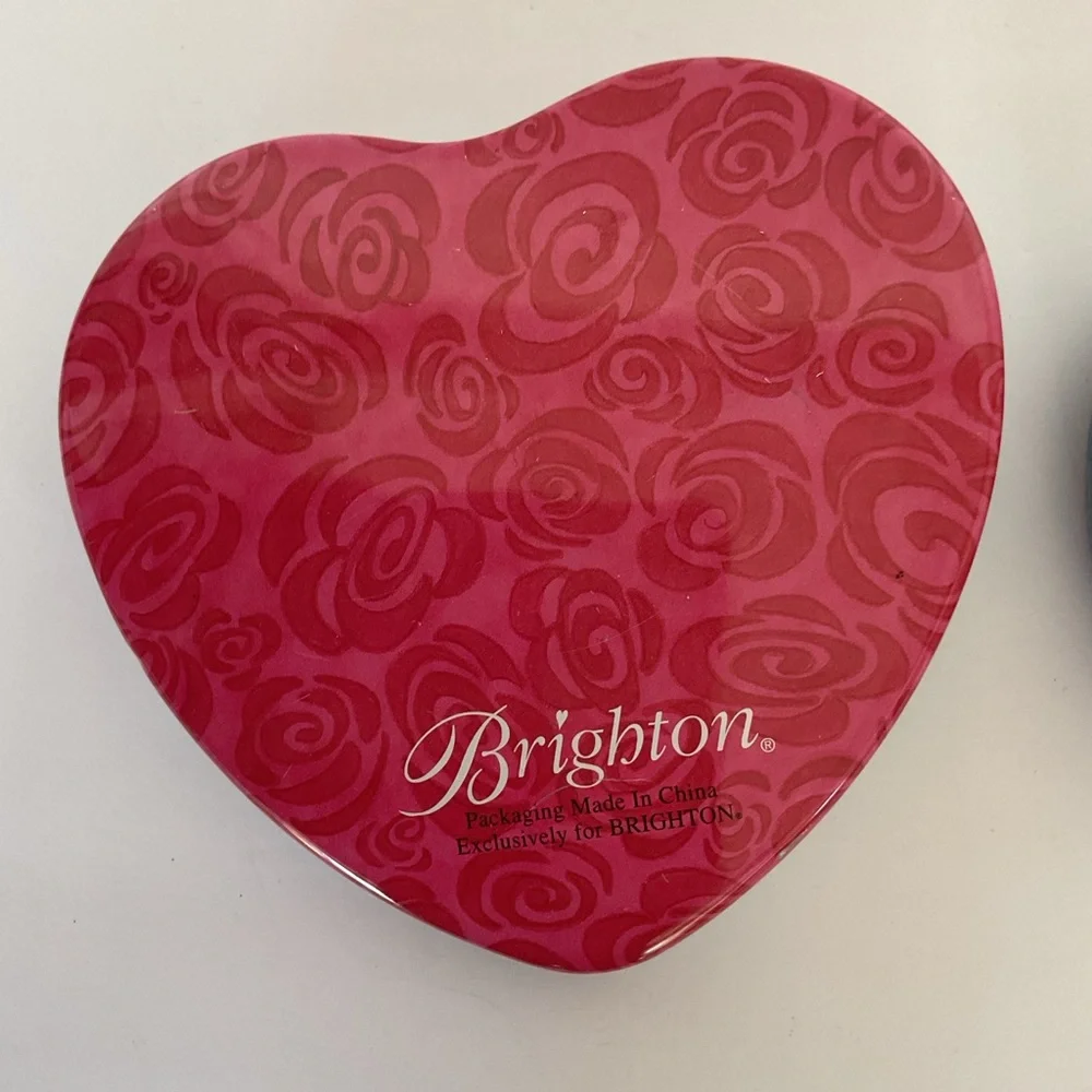 Brighton Heart Shaped Jewelry Tins Set of Two